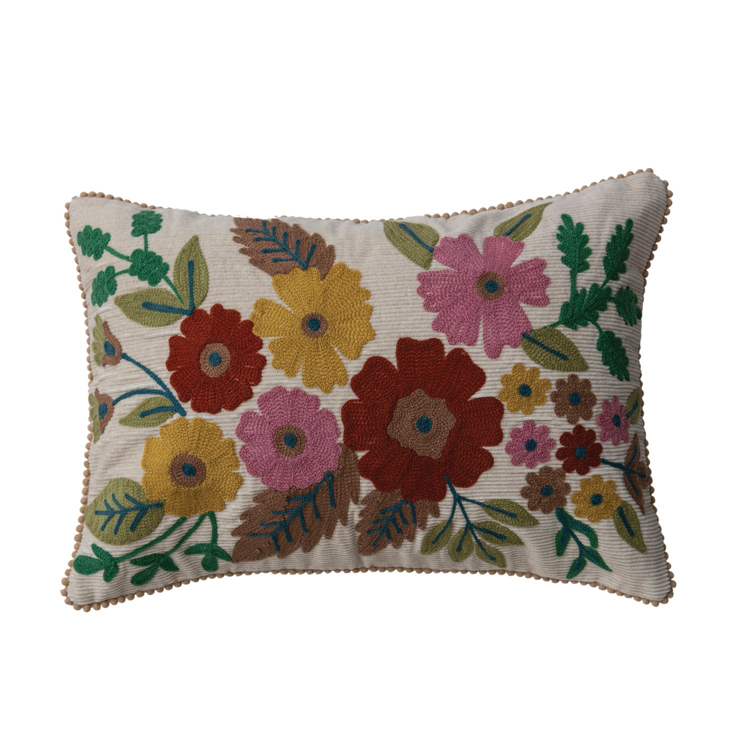 Cotton Corduroy Lumbar Pillow