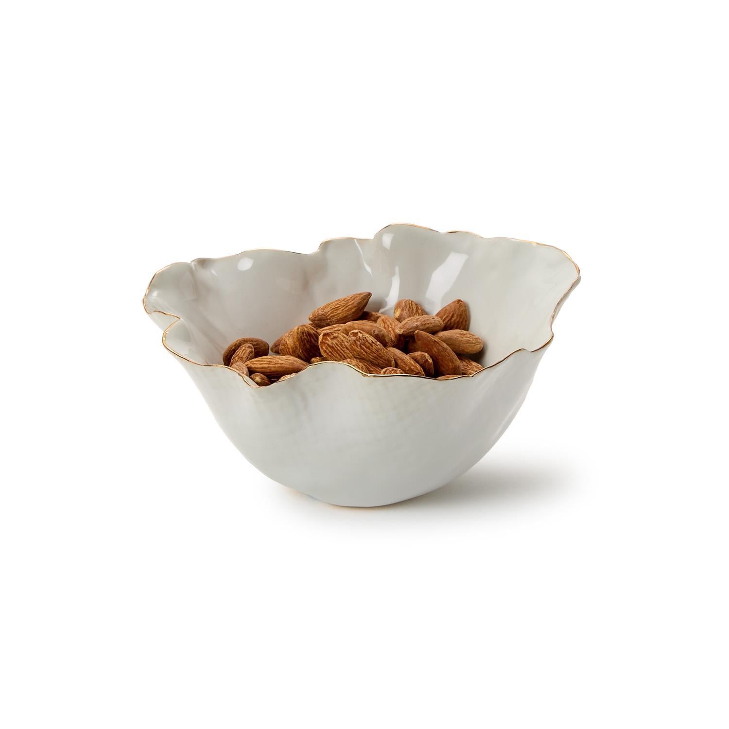 White Free Form Bowl