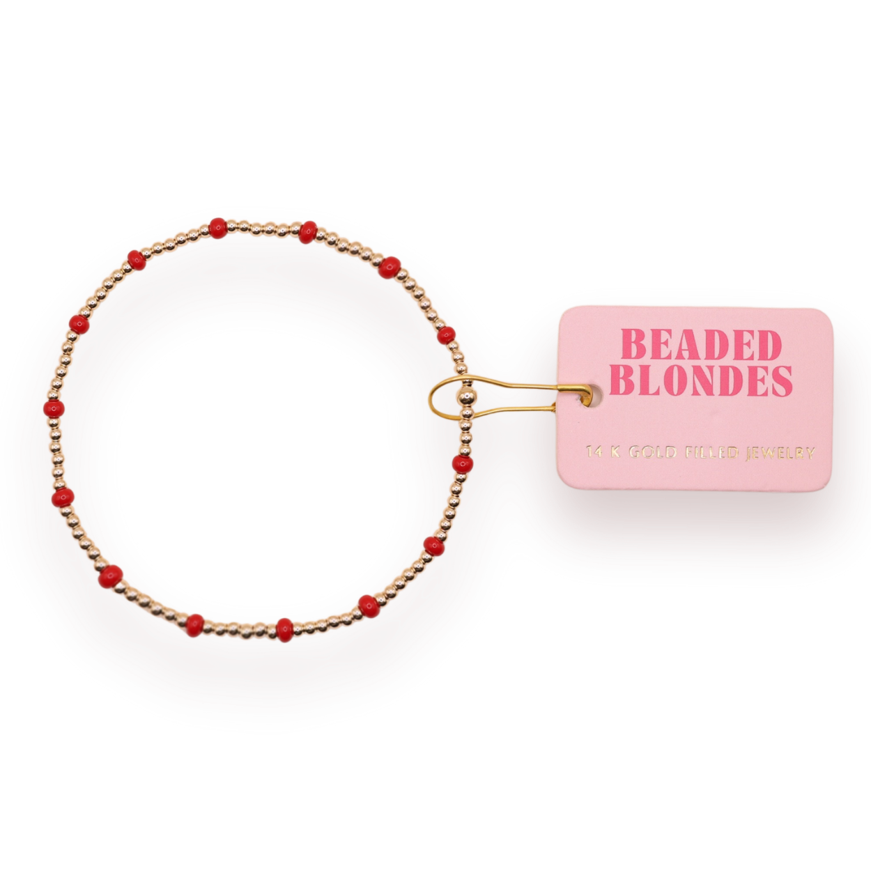 Crimson Red Dainty Poppi Bracelet