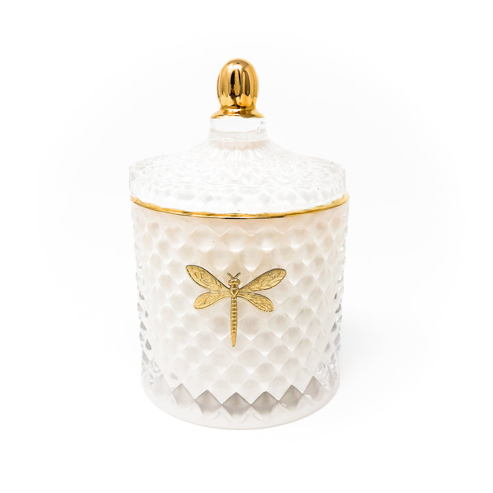 Bella Candle-White & Gold