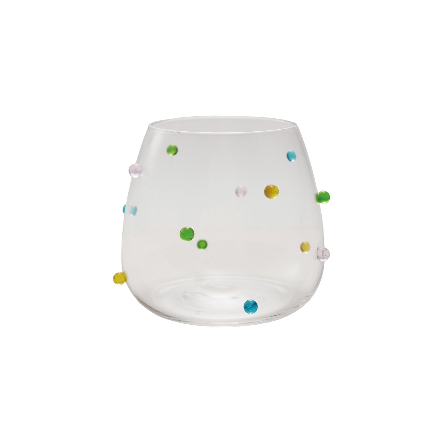 Drinking Glass W/ Multi Raised Dots