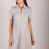 Butter Modal Quarter Zip Short Sleeve Dress