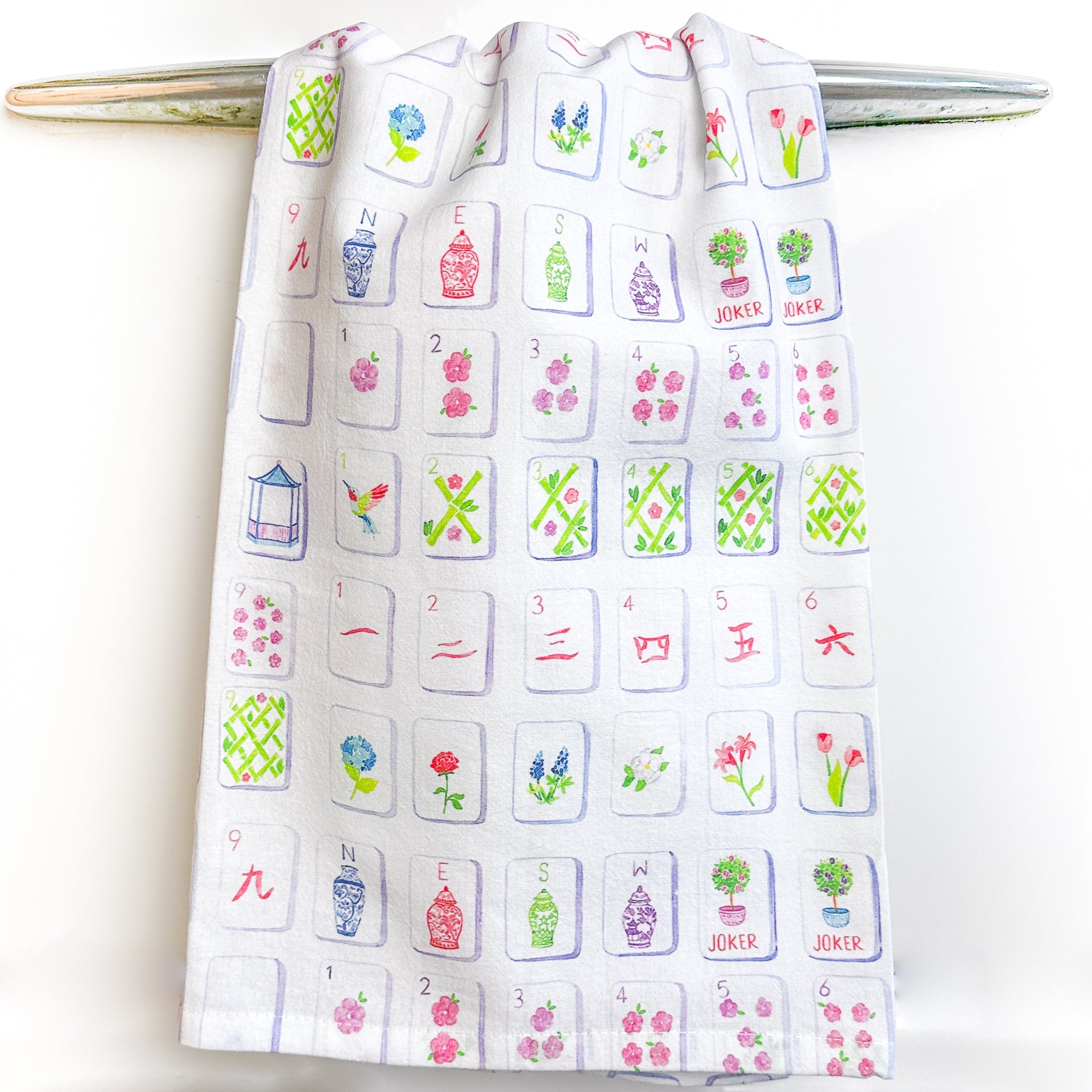 Mahjong Tea Towel Taylor Paladino