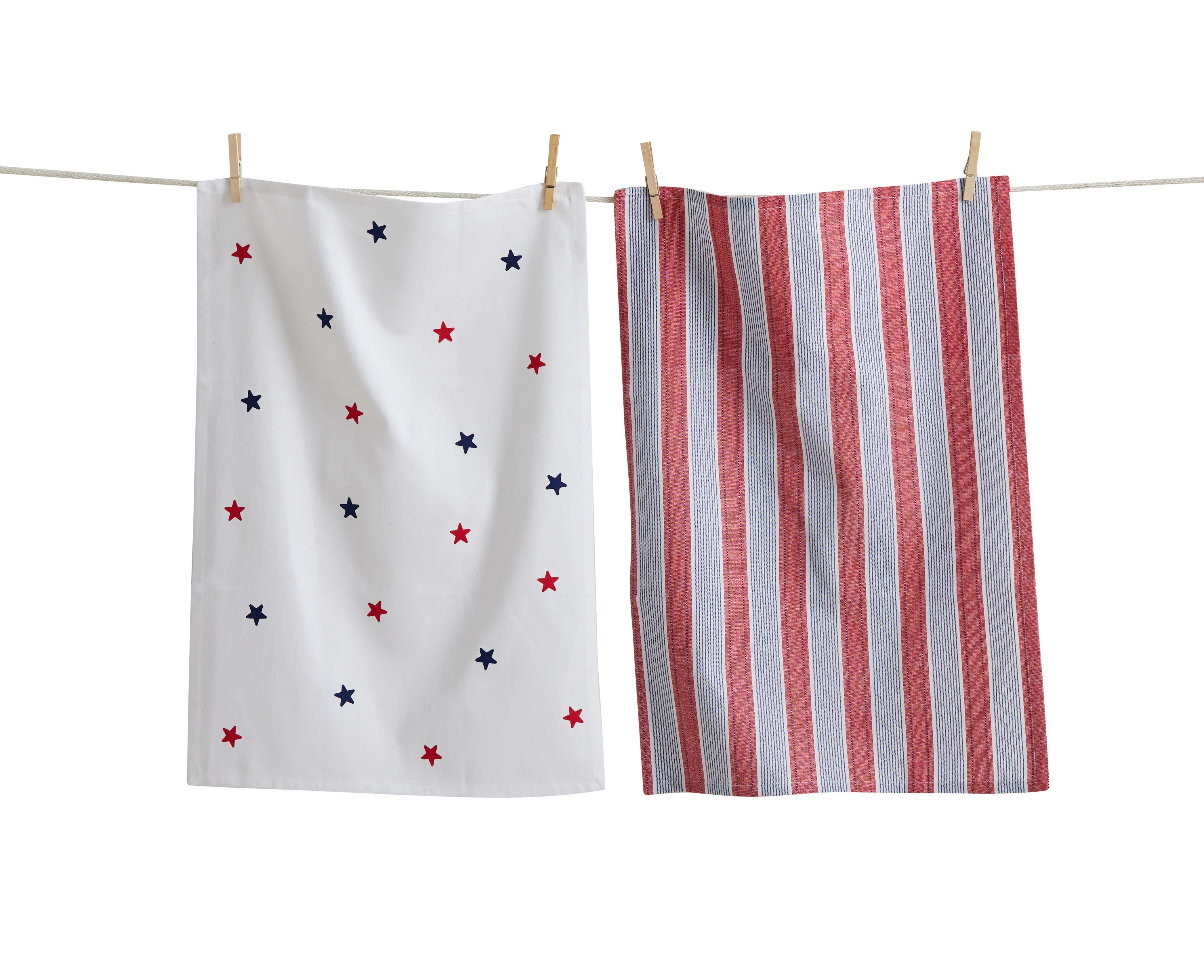 Stars & Stripes Dishtowel S/2