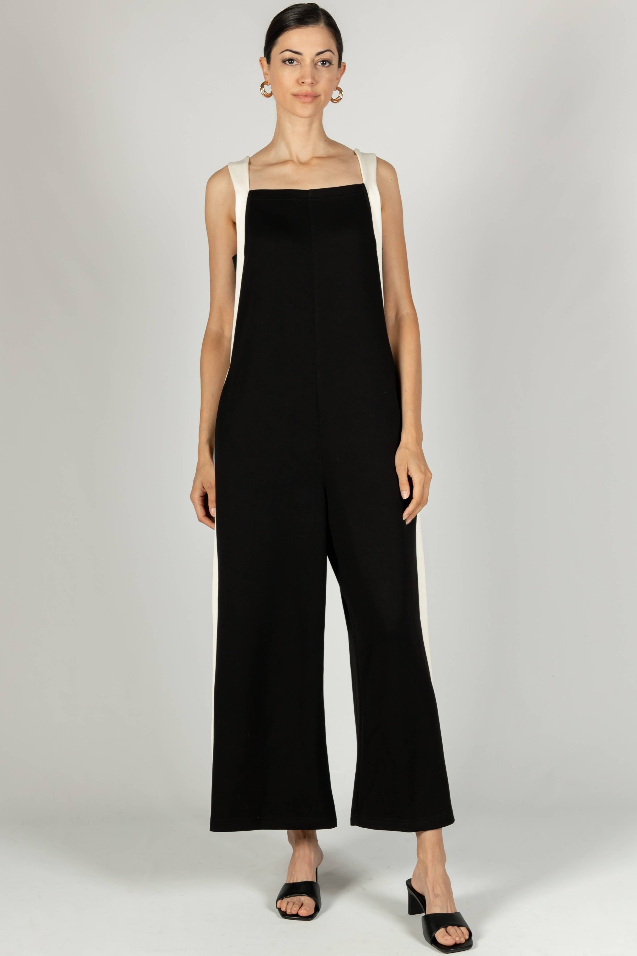 Butter Modal Contrast Stripe Jumpsuit