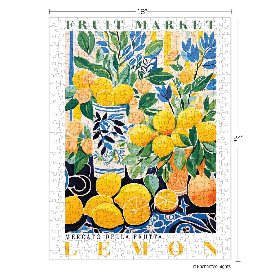 Fruit Market Lemons 500 Pc Puzzle