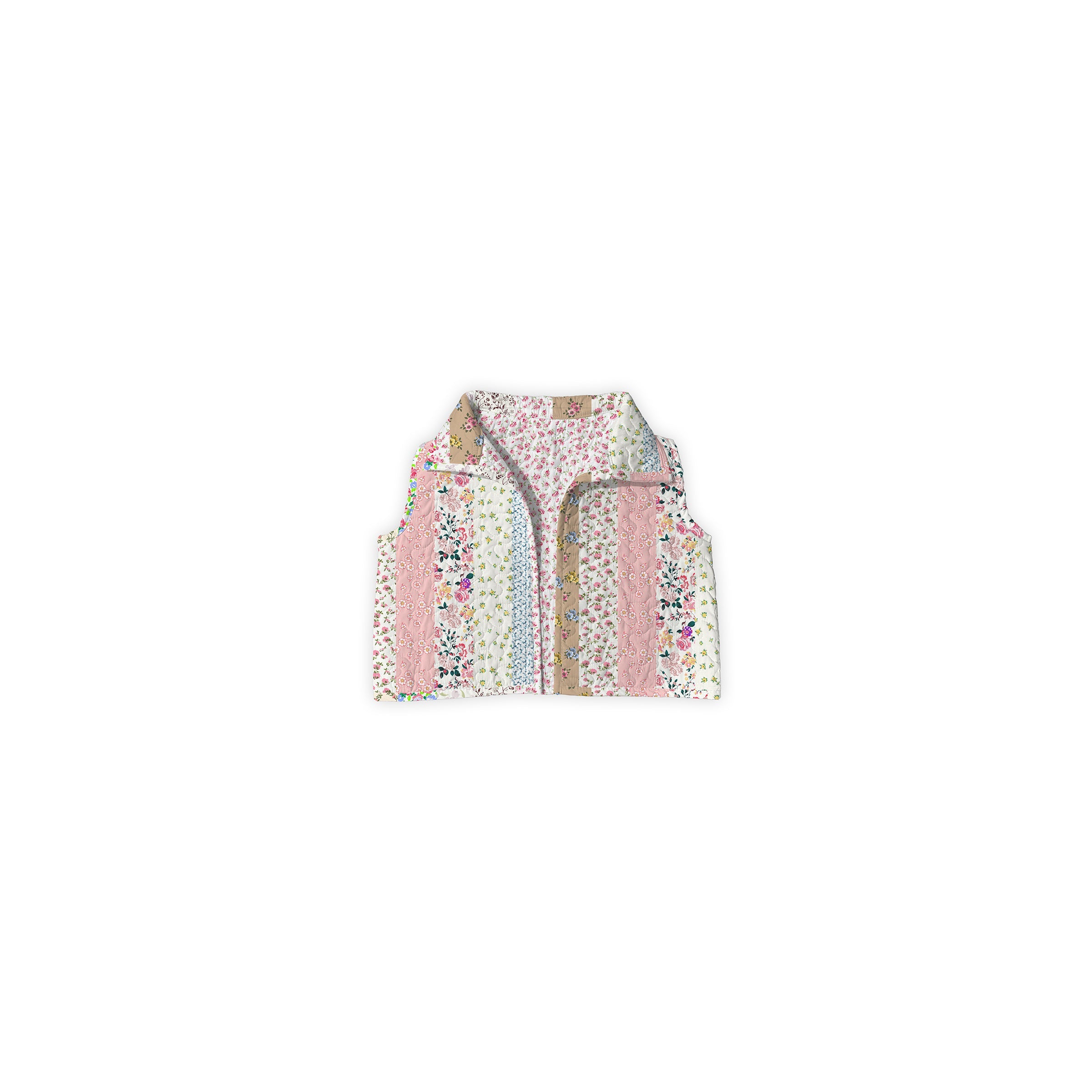 Paige Patchwork Stripe Cate Vest