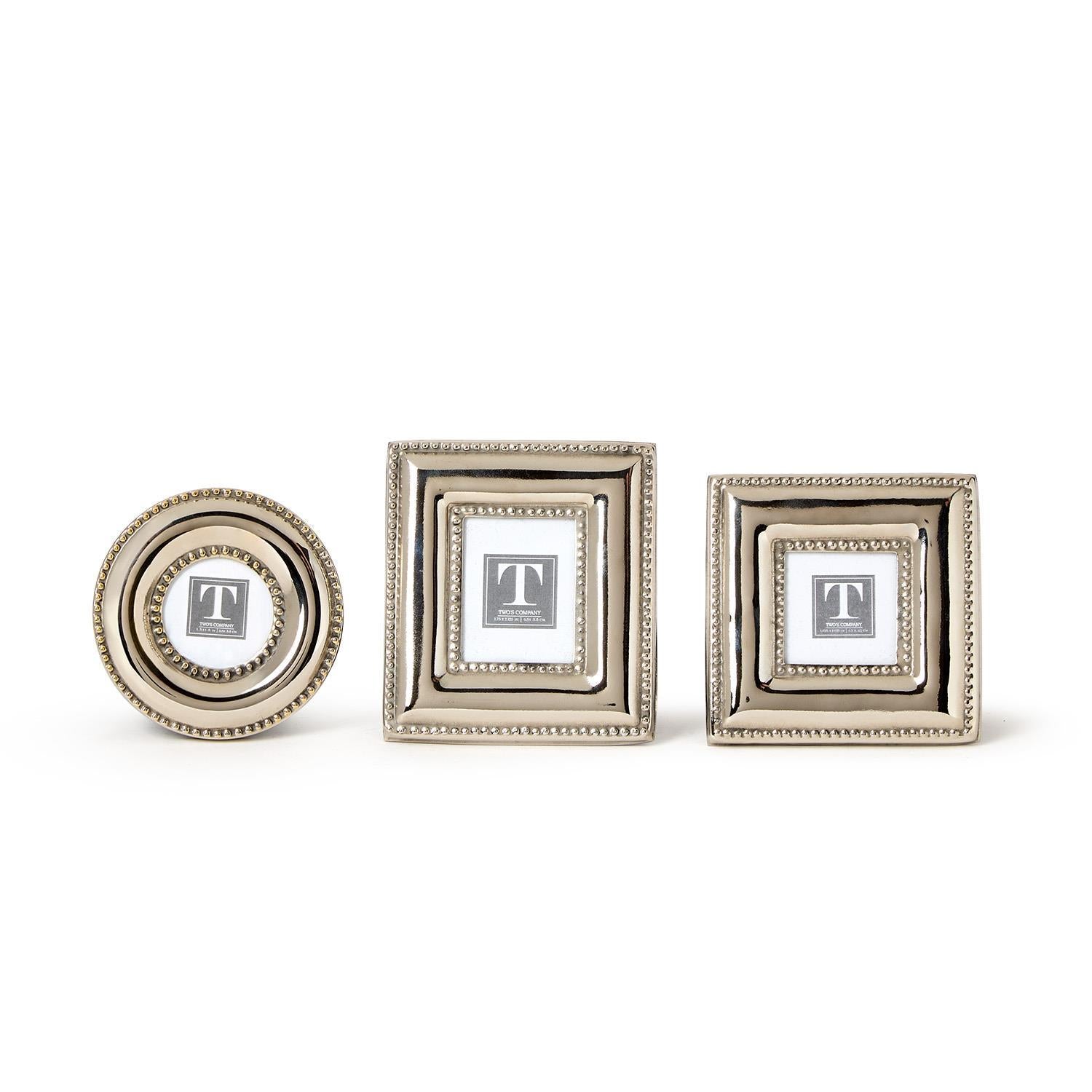 Silver Bead Mini Frame
