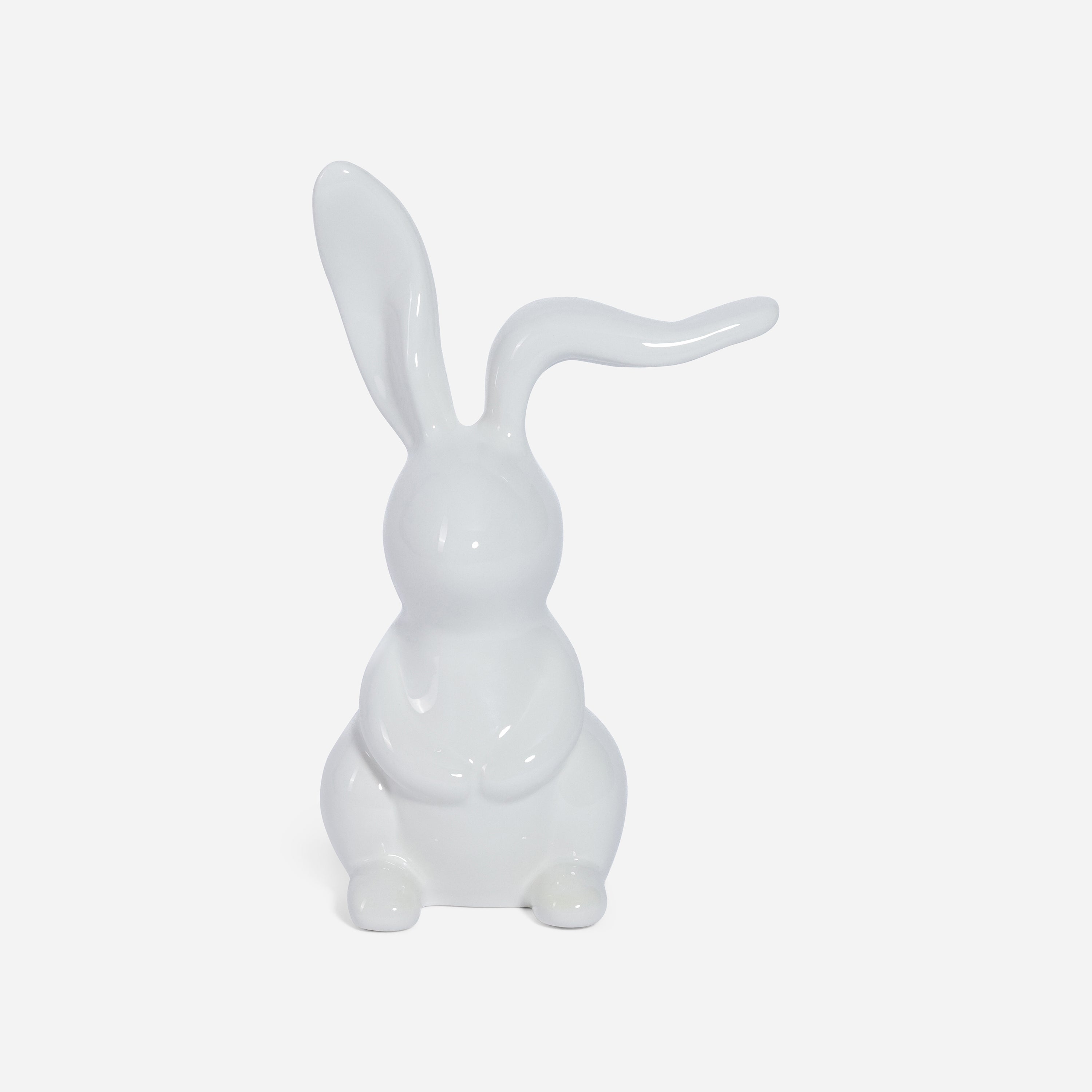 White Wavy Ear Bunny Ear Small