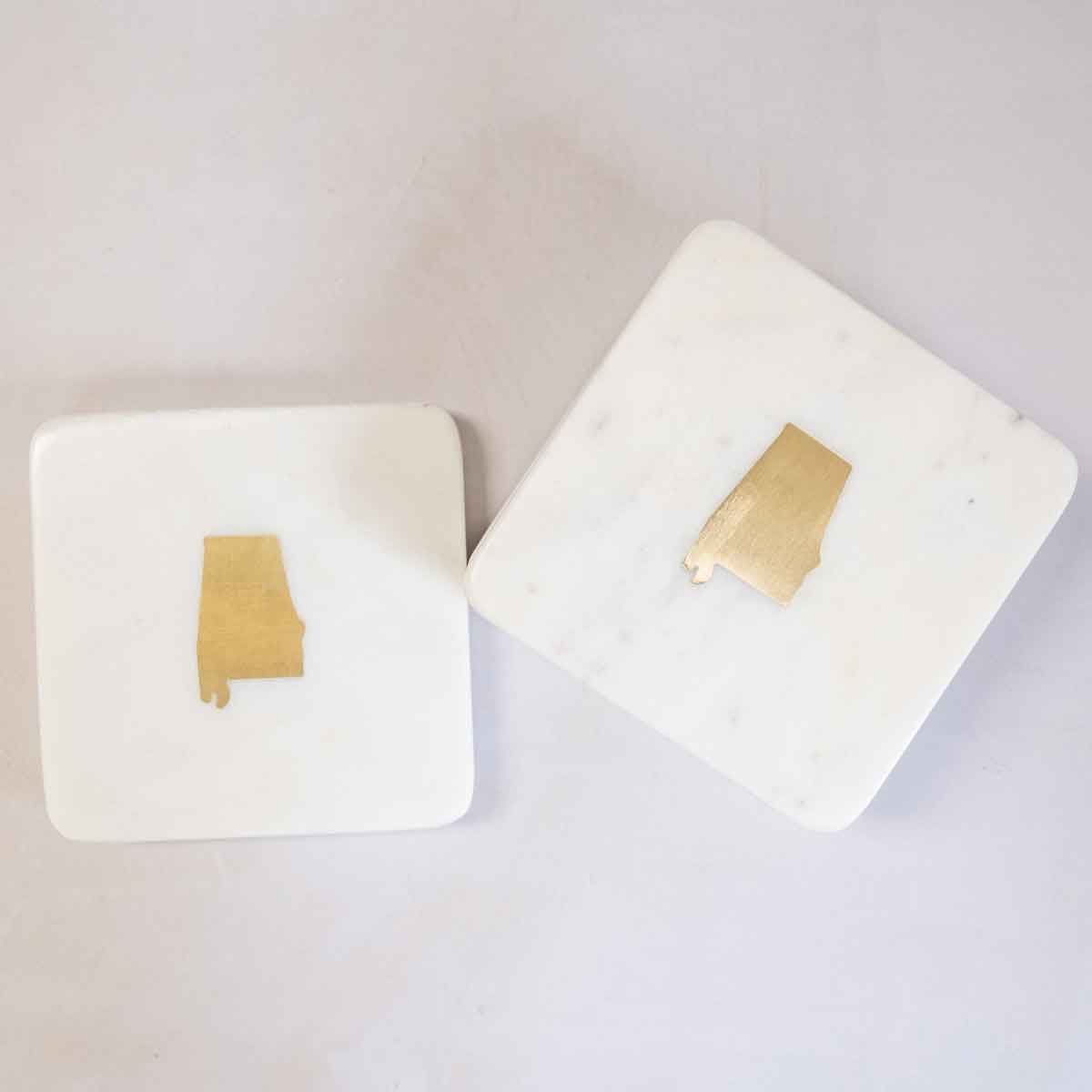 Alabama Marble Coasters S/4