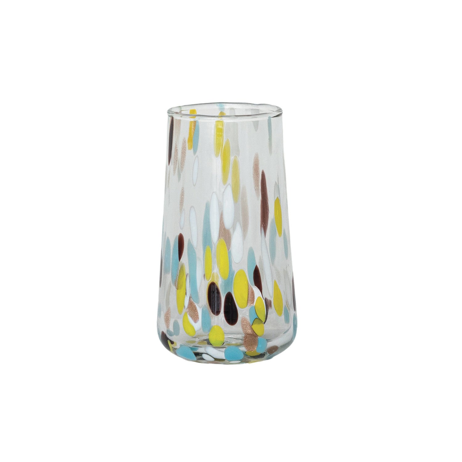 12 oz Confetti Drinking Glass