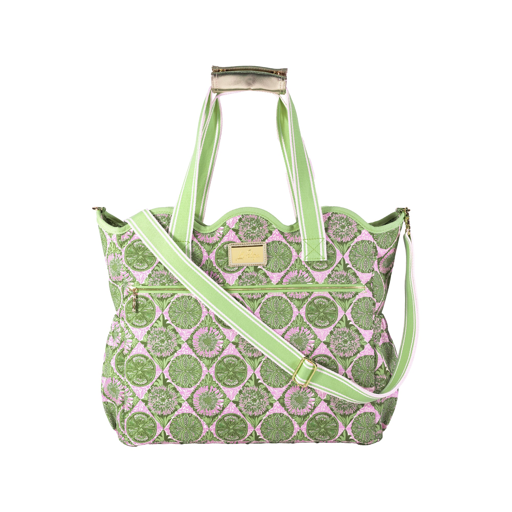 Tropical Tiles Scallop Cooler Tote