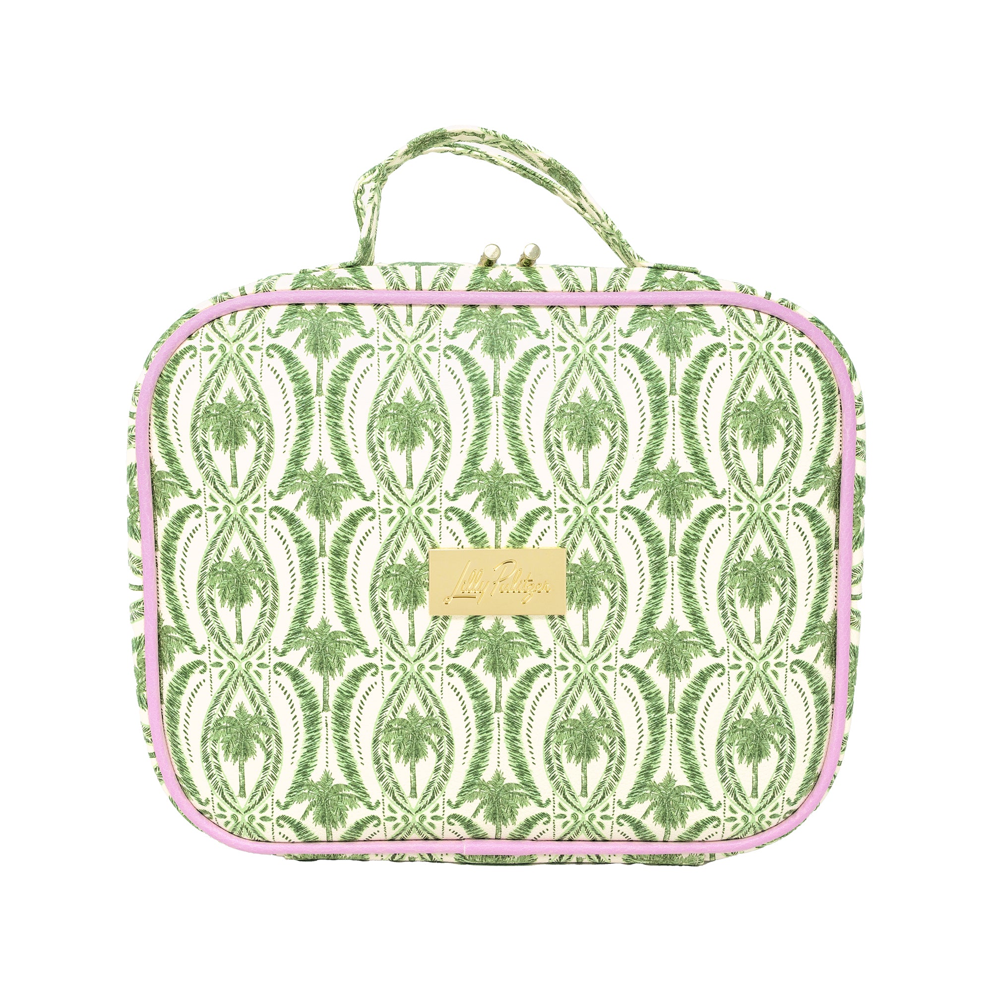 Palm Stripe Toiletry Case