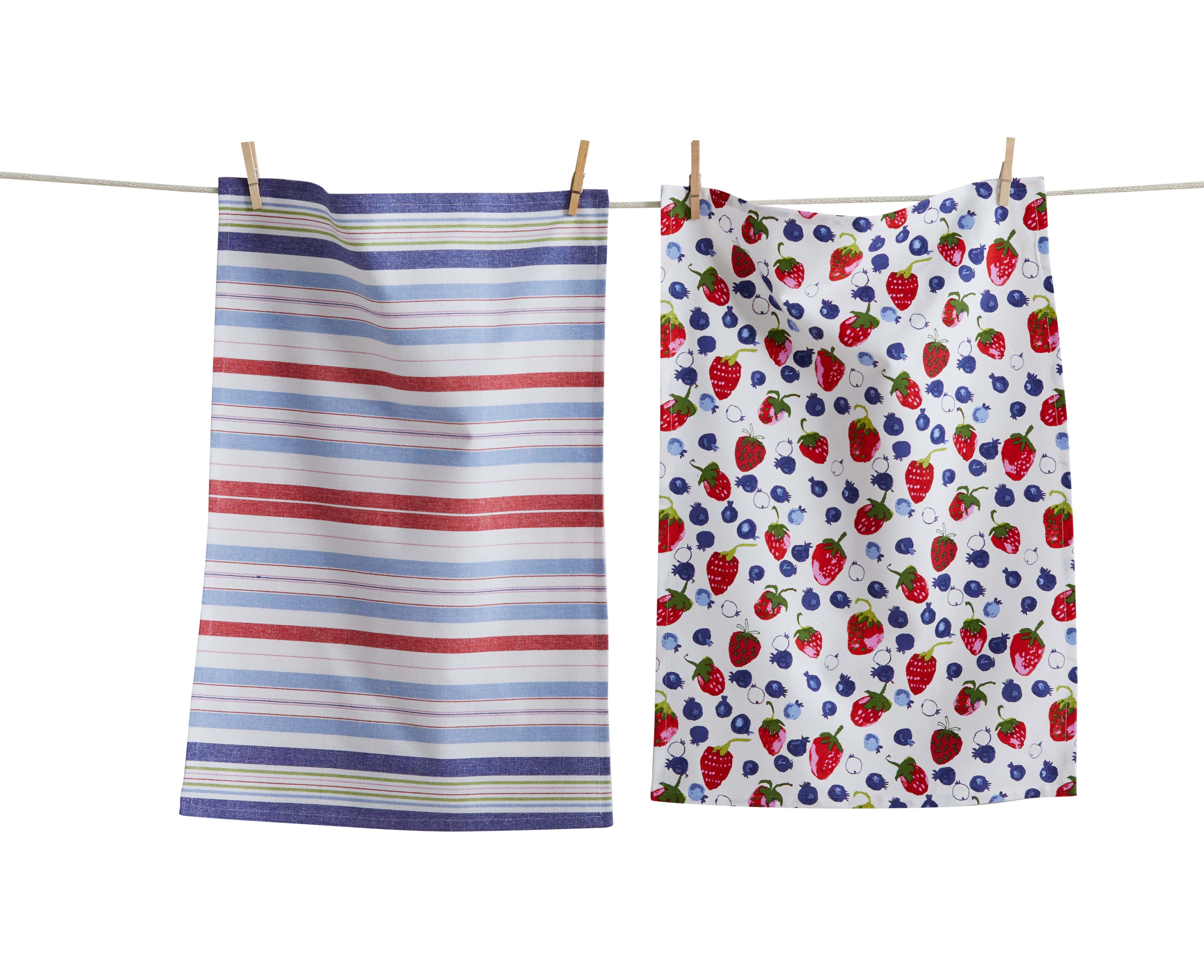 Tossed Berries Dishtowel S/2