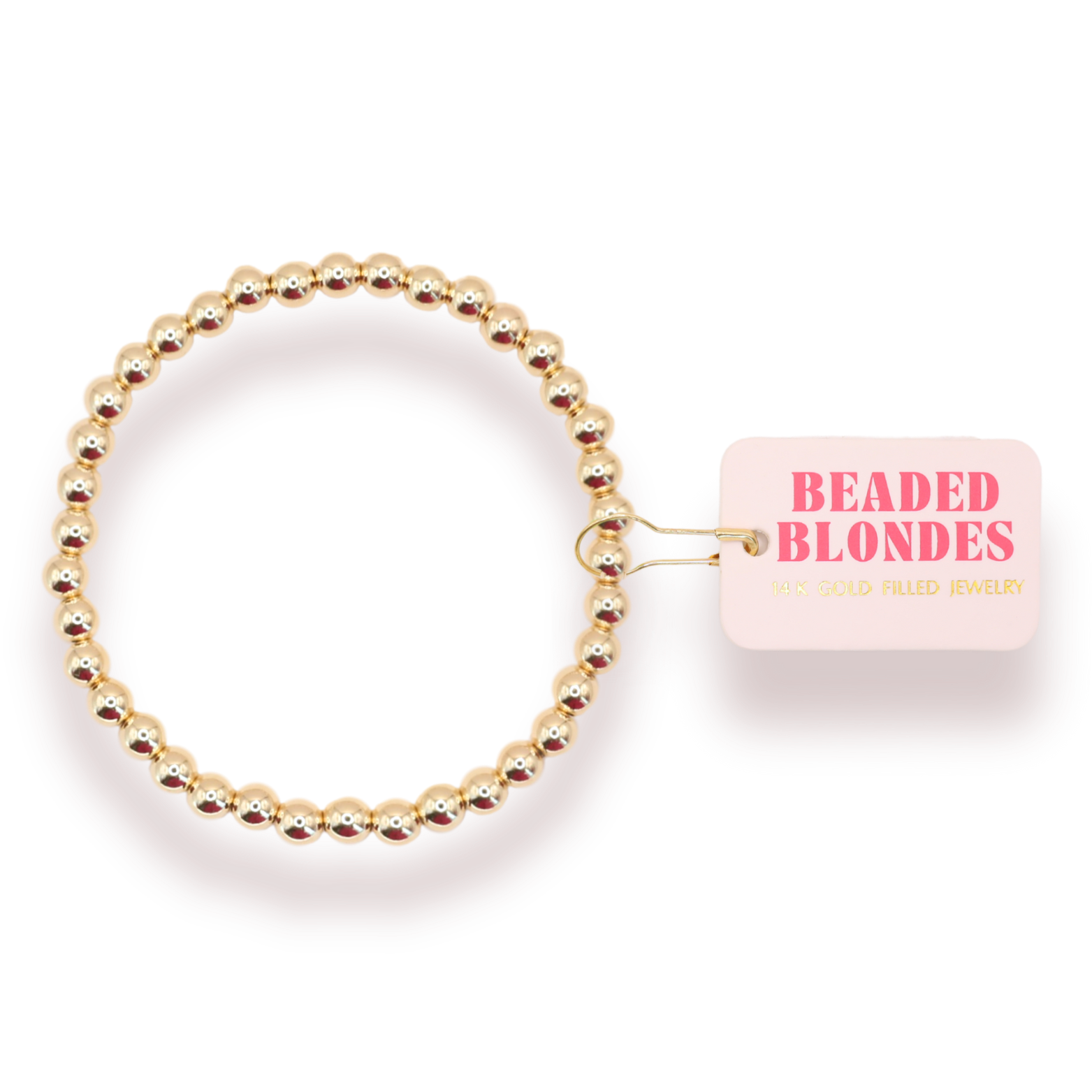 5mm Gold Beaded Bracelet