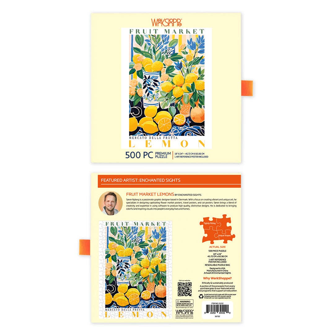 Fruit Market Lemons 500 Pc Puzzle