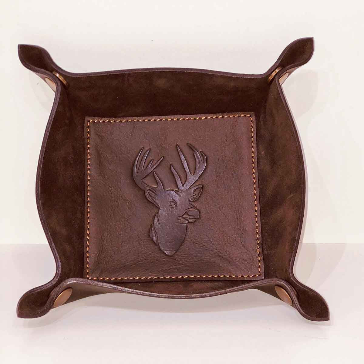 Valet Tray Leather Embossed