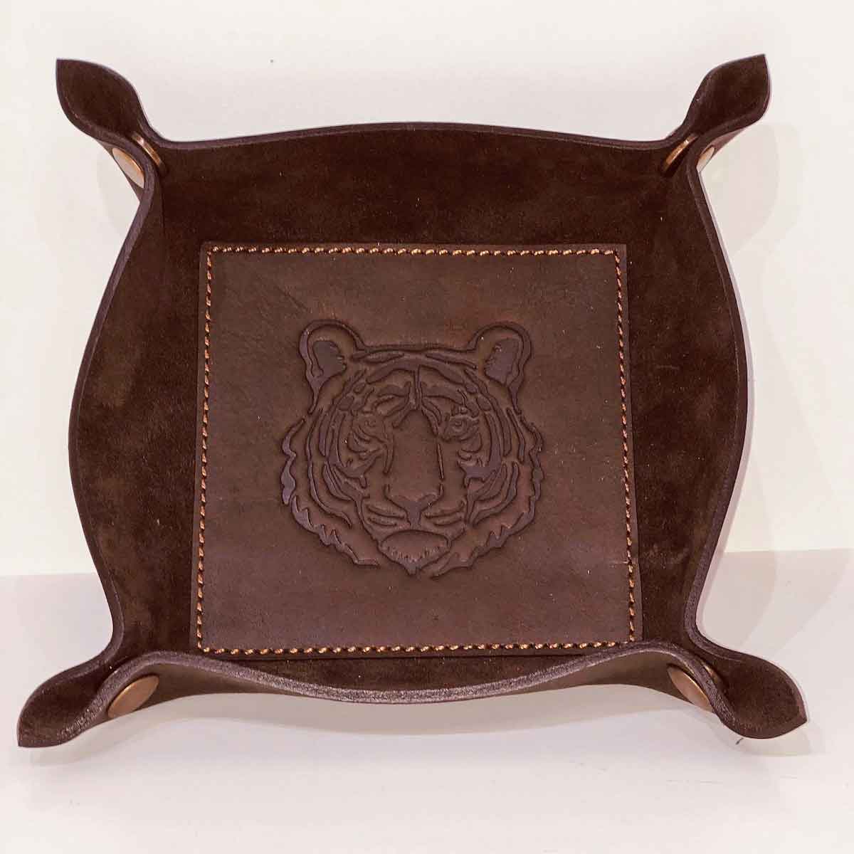 Valet Tray Leather Embossed