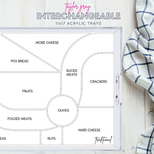 Paper Insert for Acrylic Tray