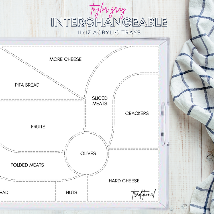 Paper Insert for Acrylic Tray