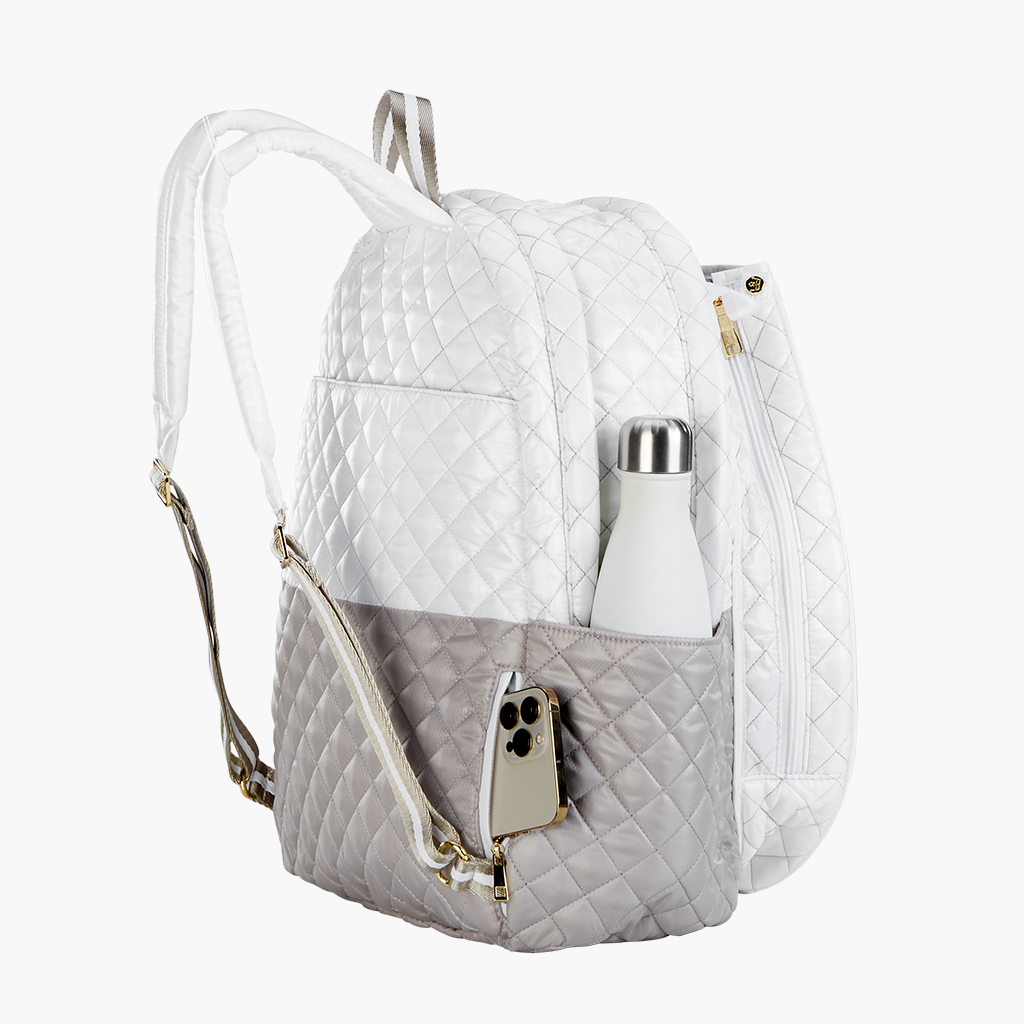 Tennis Backpack White  24 + 7