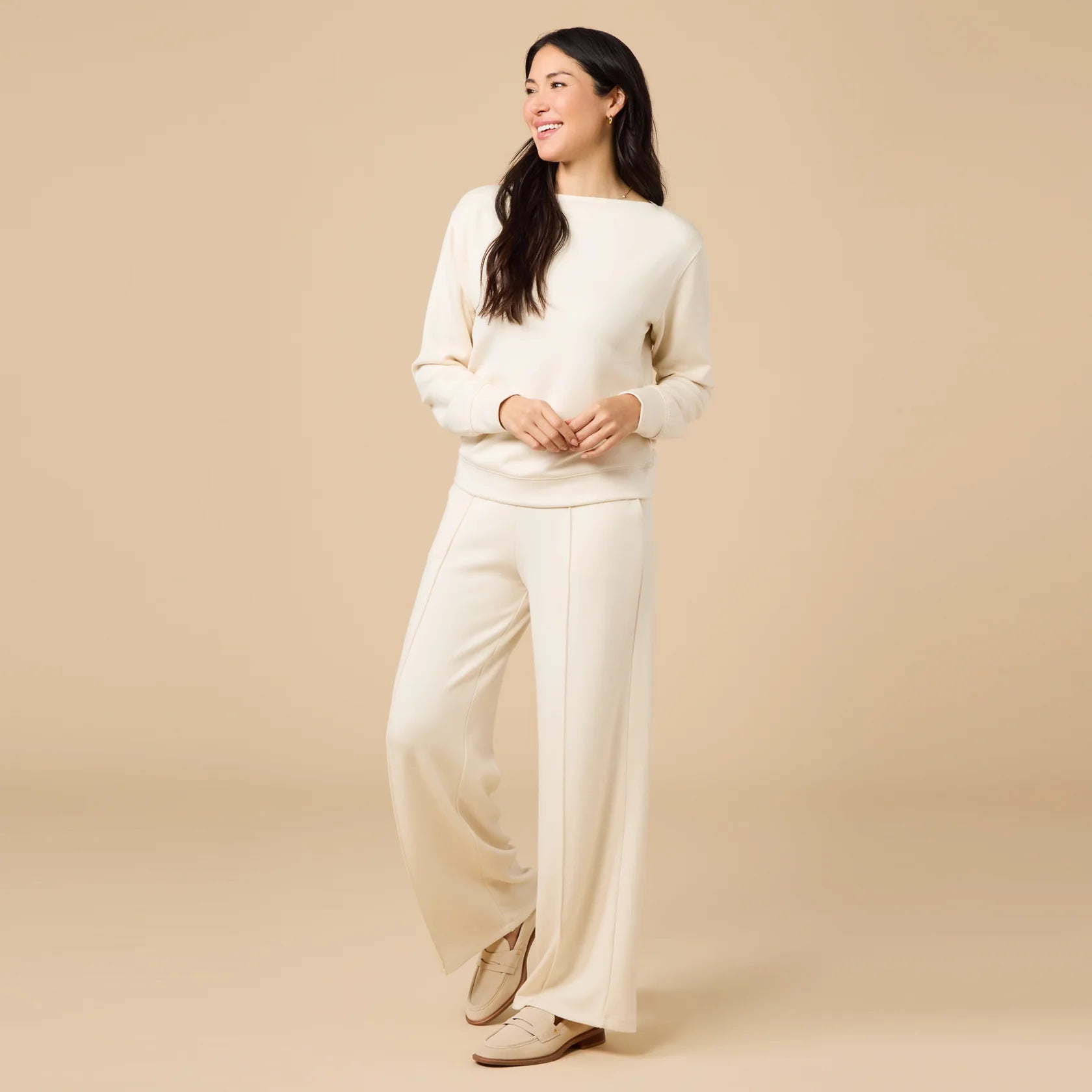DreamTech Boat Neck W/ Pintuck Pant