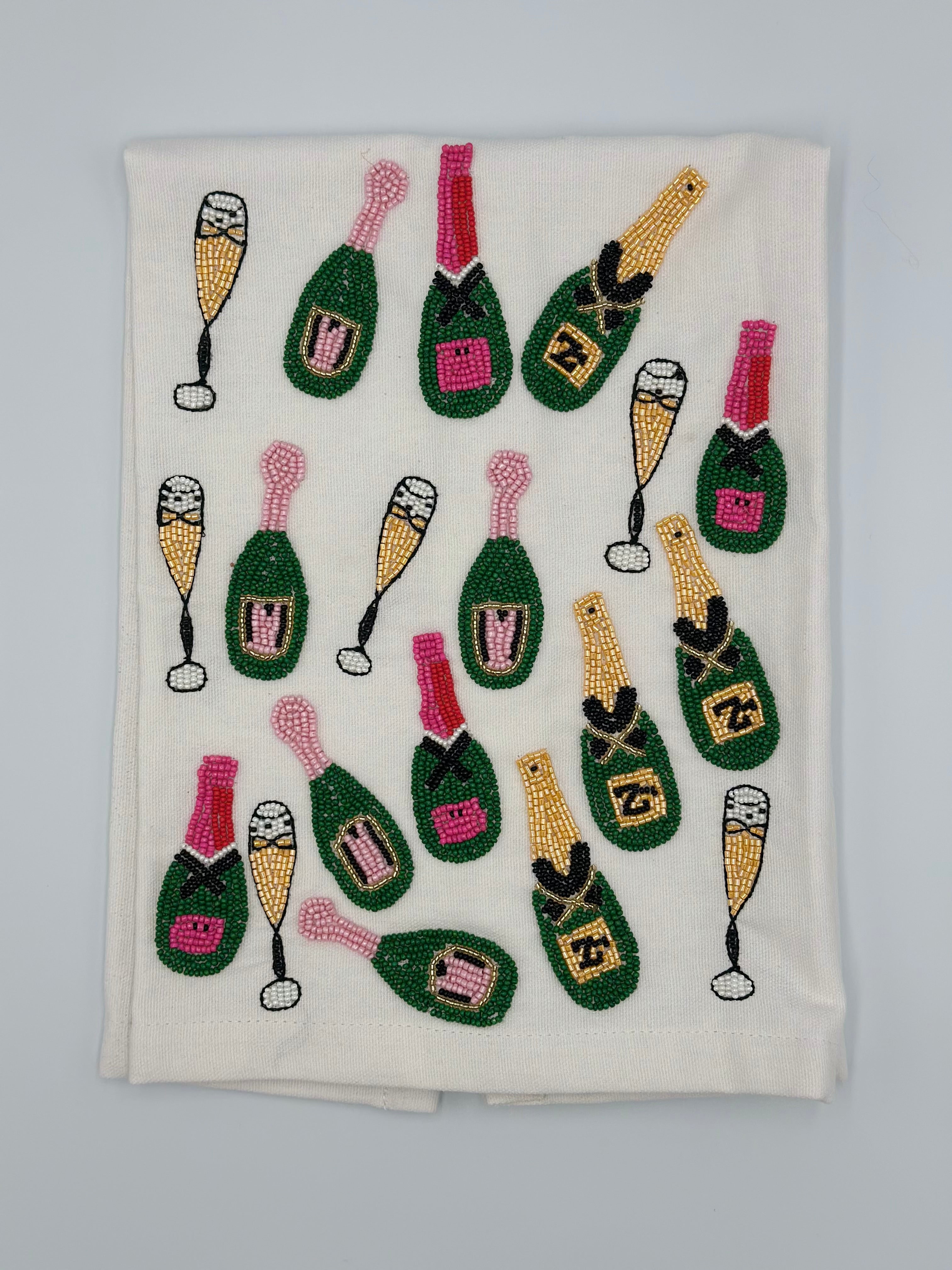 Beaded Tea Towel