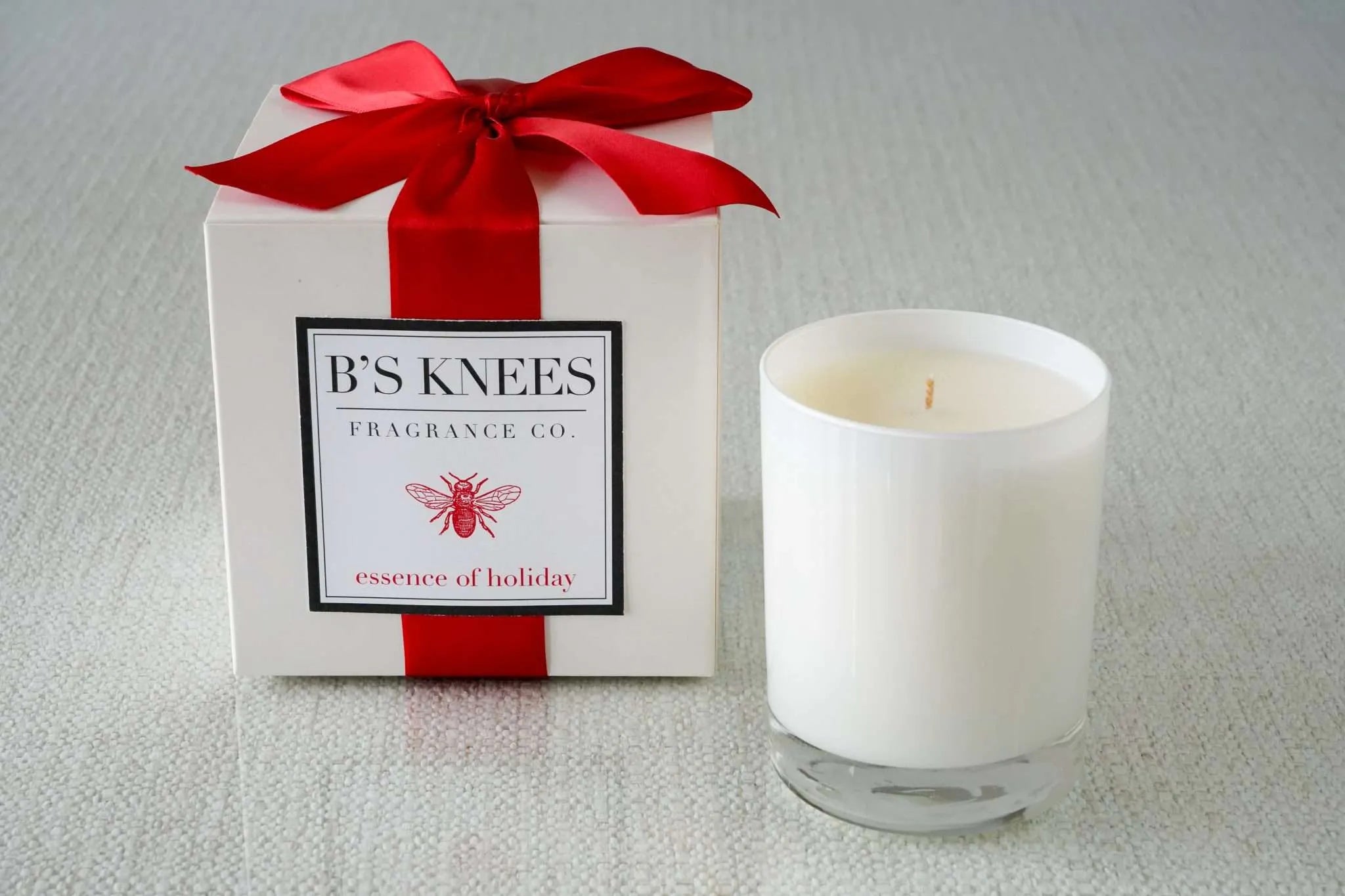 1 Wick White Glass Candle