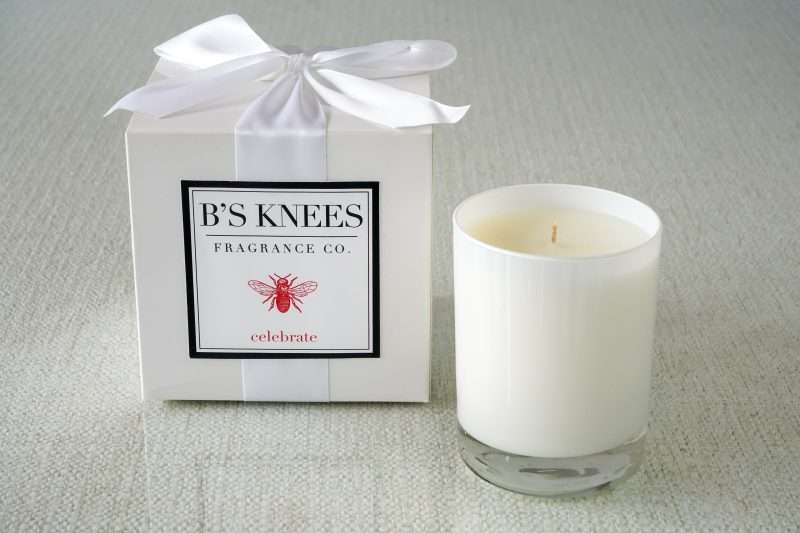 1 Wick White Glass Candle