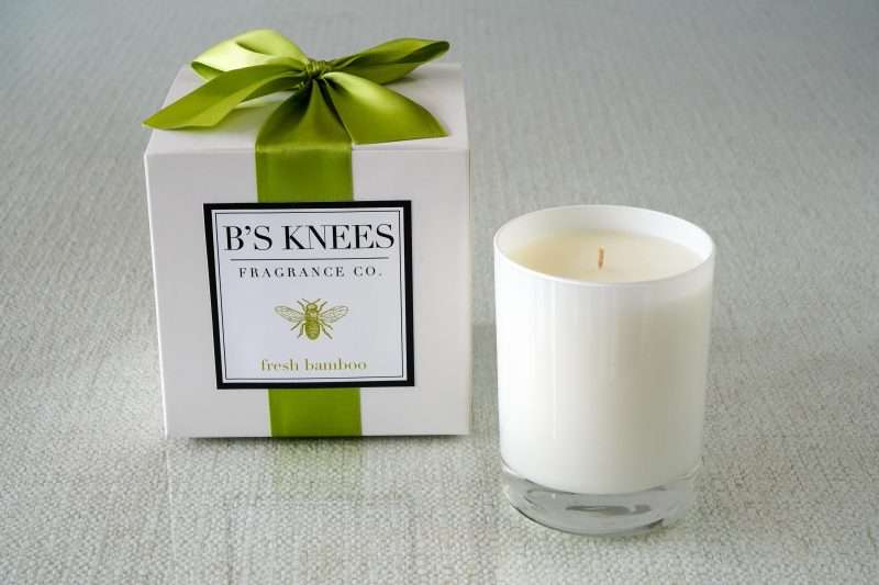 1 Wick White Glass Candle
