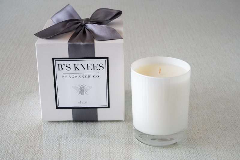 1 Wick White Glass Candle