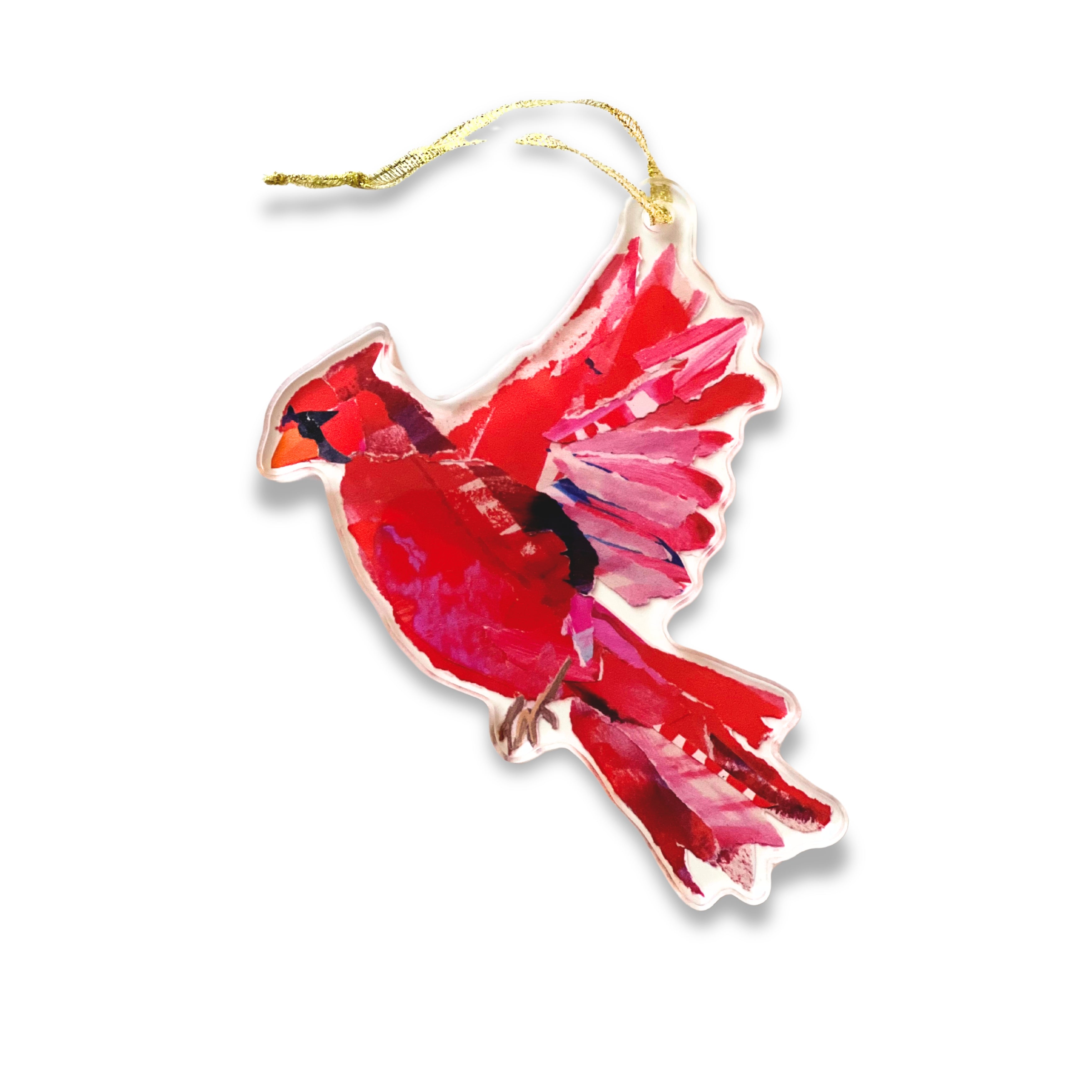 Acrylic Cardinal Ornament