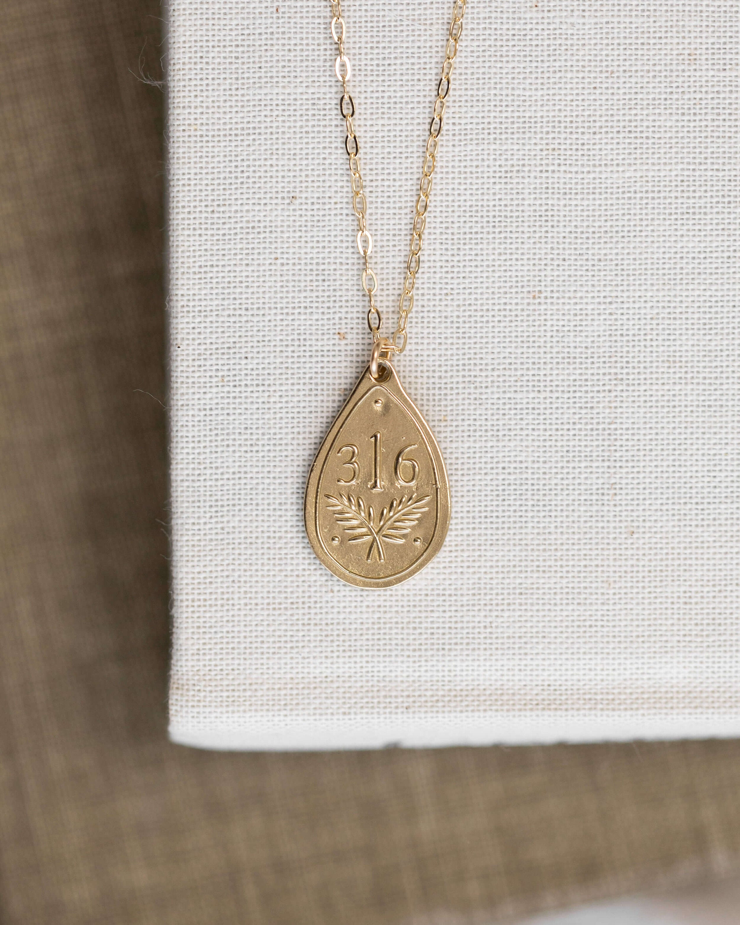 Scripture Necklace 22"